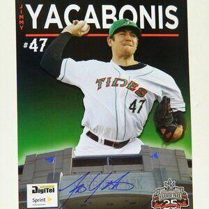 Jimmy Yacabonis Autographed 9x12 Photo Baltimore